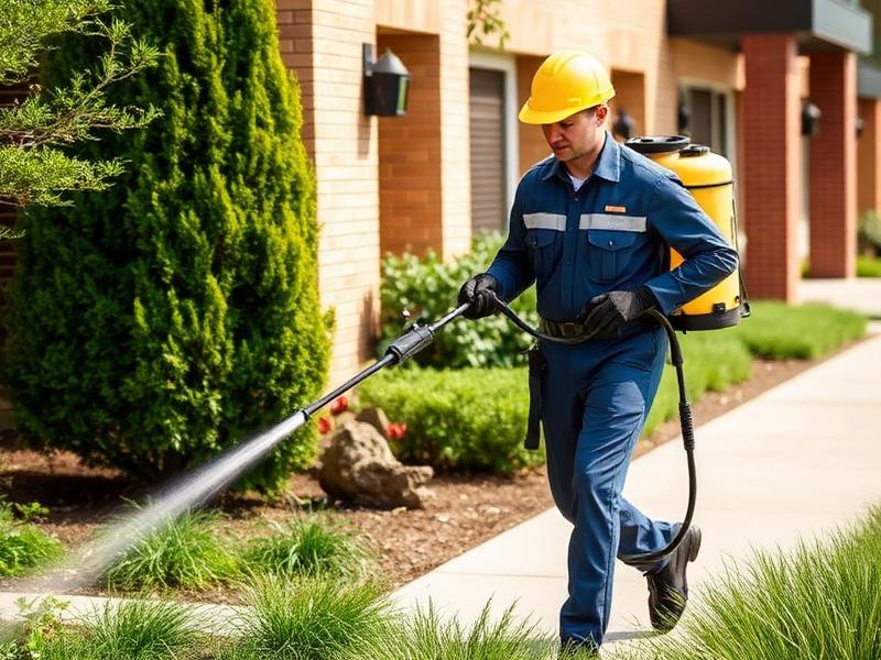 Professional invasive weed control specialists at work